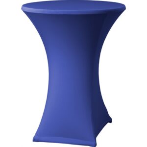 Statafel Ø80cm incl. stretch rok donkerblauw