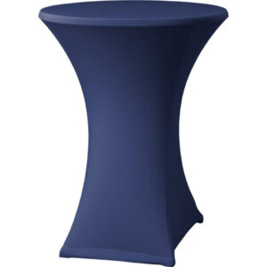 Statafel Ø80cm incl. stretch rok donkerblauw