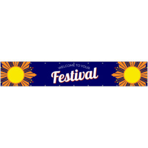 Festival banner 300 x 50cm