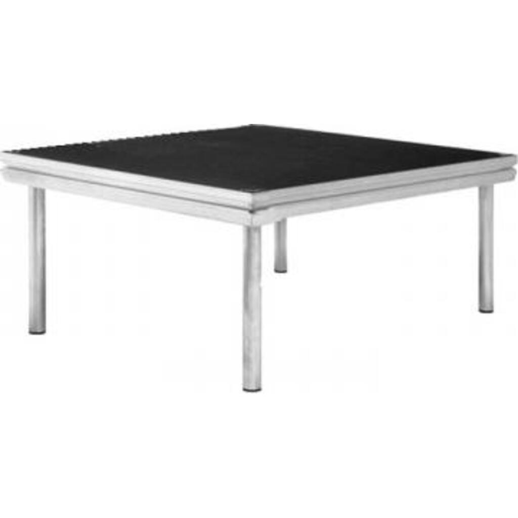 Podiumdeel 1x1m incl. 4 ronde podiumpoten (hoogte 40cm)