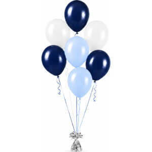 Ballonnentros met 7 heliumballonnen en gewichtje