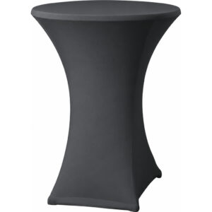 Statafel Ć80cm incl. stretch rok antraciet